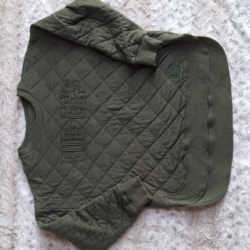 BUC-EE'S Green Quilted Pullover